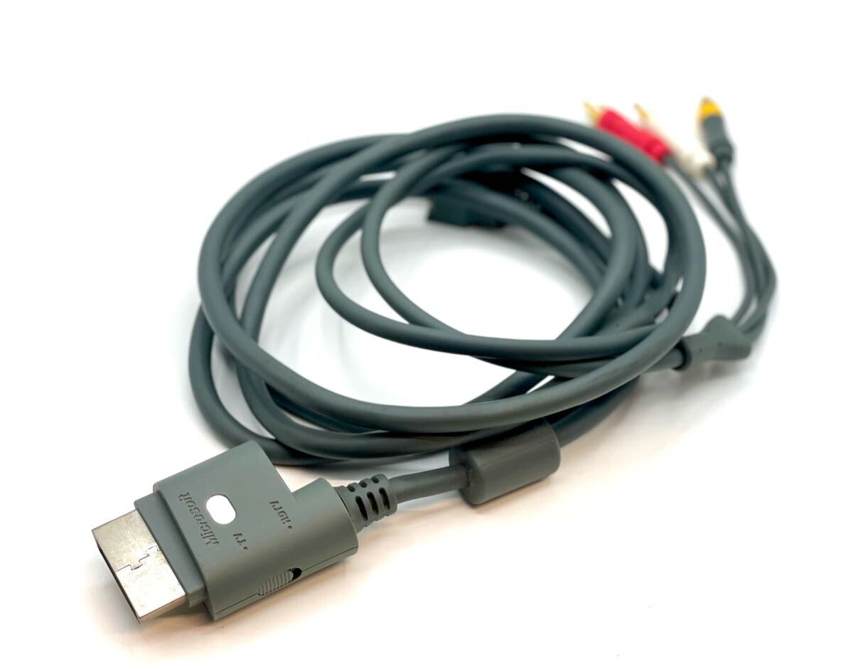 動作未確認■Microsoft Xbox360 純正 コンポジット AVケーブル マイクロソフト XBOX360 D端子 HDAVケーブル■兵庫県姫路市から j4 25-2744