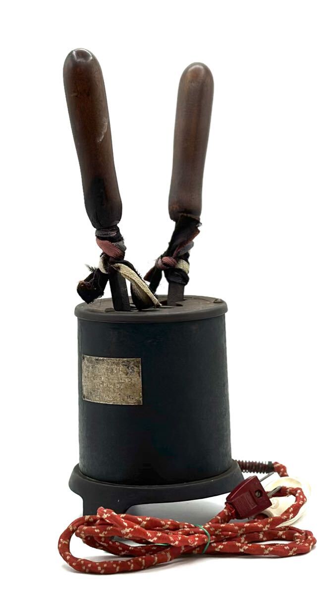 動作品■藤原電気製作所 藤原式電化鏝 特許自動熱度調整装置 和裁コテ アイロン 手芸用品 ヴィンテージ■兵庫県姫路市から b4 25-2647