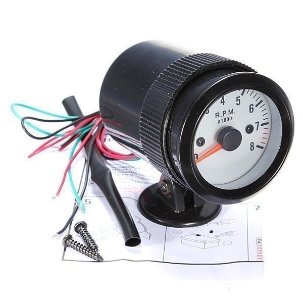 52ミリメートル 自動車 オートモーター タコゲージメーター タコメータ ポインター 1000 RPM ZCL962