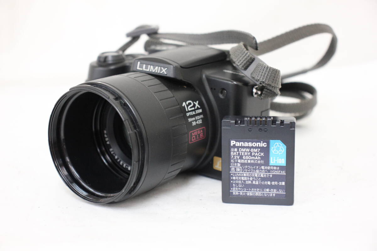 【返品保証】 パナソニック Panasonic LUMIX DMC-FZ5 12x バッテリー付き コンパクトデジタルカメラ e1256