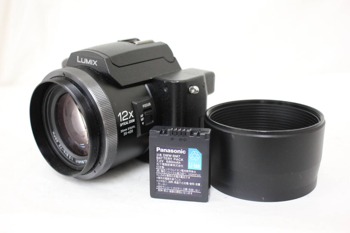 【返品保証】 パナソニック Panasonic LUMIX DMC-FZ10 12x バッテリー付き コンパクトデジタルカメラ e1259