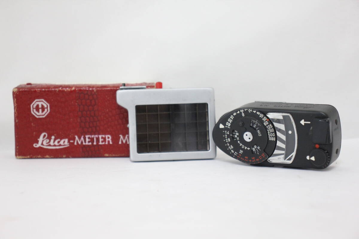 【返品保証】 【元箱付き】ライカ Leica Leitz Meter MR ブラック 55561 ブースター付き 露出計 e1553
