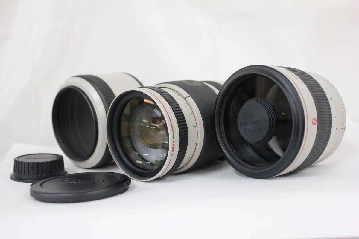【返品保証】 キャノン Canon Reflex Lens CL 250mm F4 + 8-120mm F1.4-2.1 ビデオレンズセット M6642