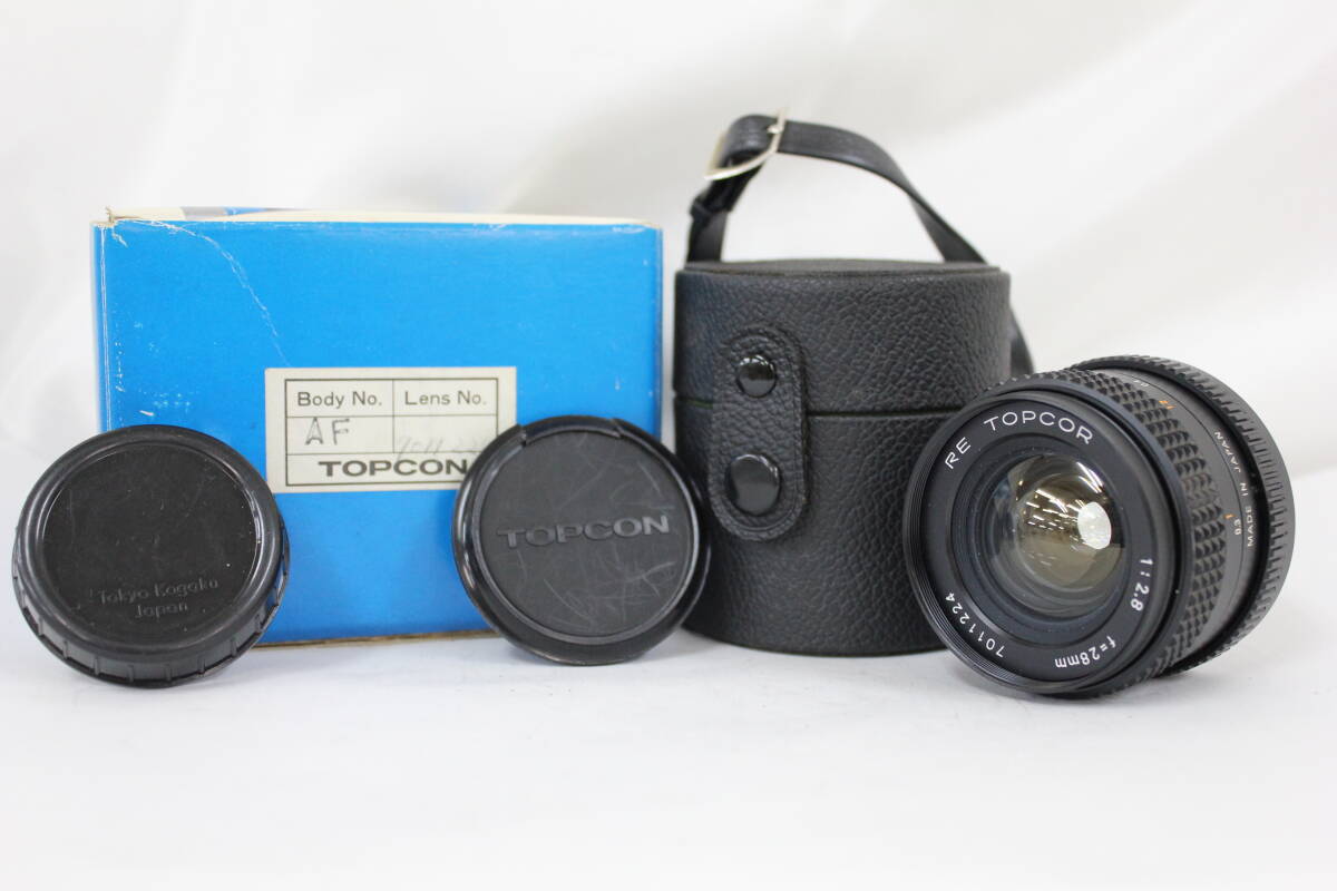 【返品保証】 【希少元箱付き】 トプコン Topcon Re 28mm F2.8 レンズ M6661