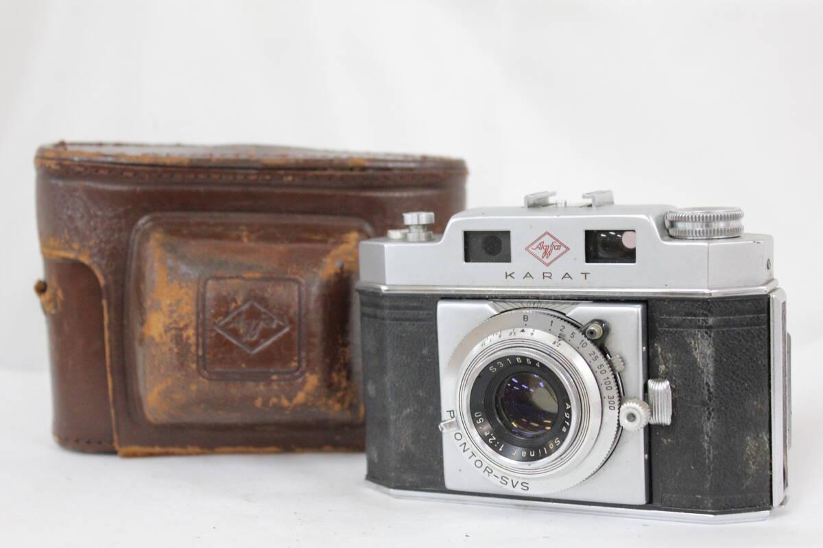 【返品保証】 Agfa KARAT Solinar 50mm F2.8 ケース付き 蛇腹カメラ M6738