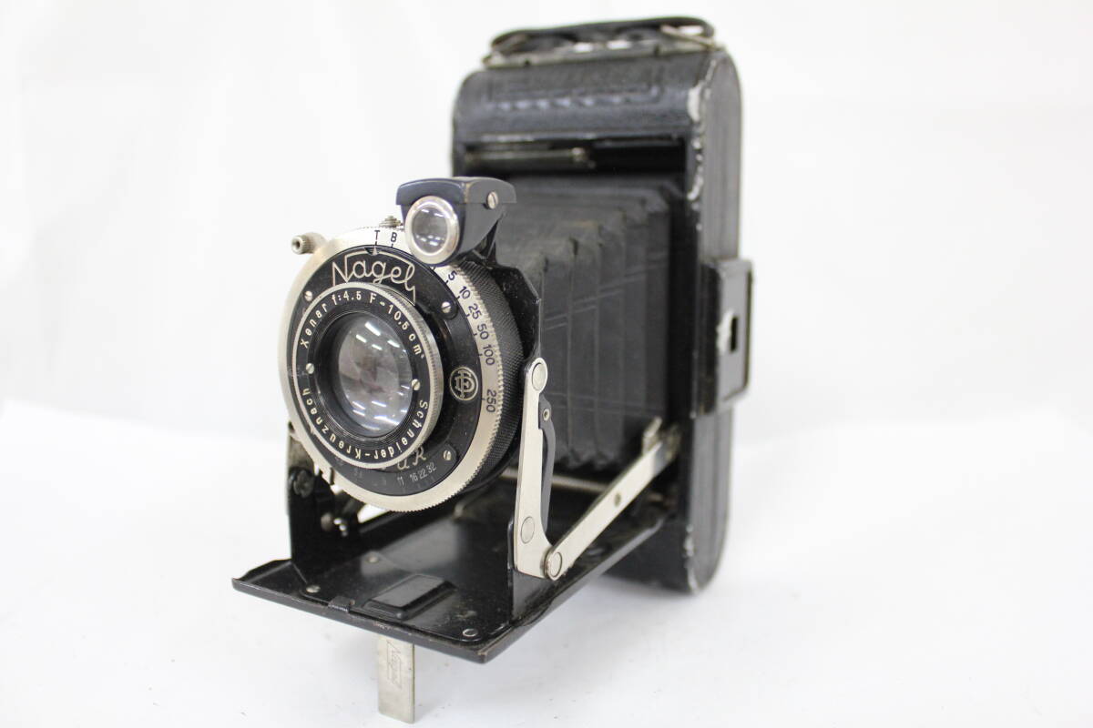 【訳あり品】 Nagel Vollenda Schneider-Kreuznach Xenar 10.5cm F4.5 蛇腹カメラ M6745
