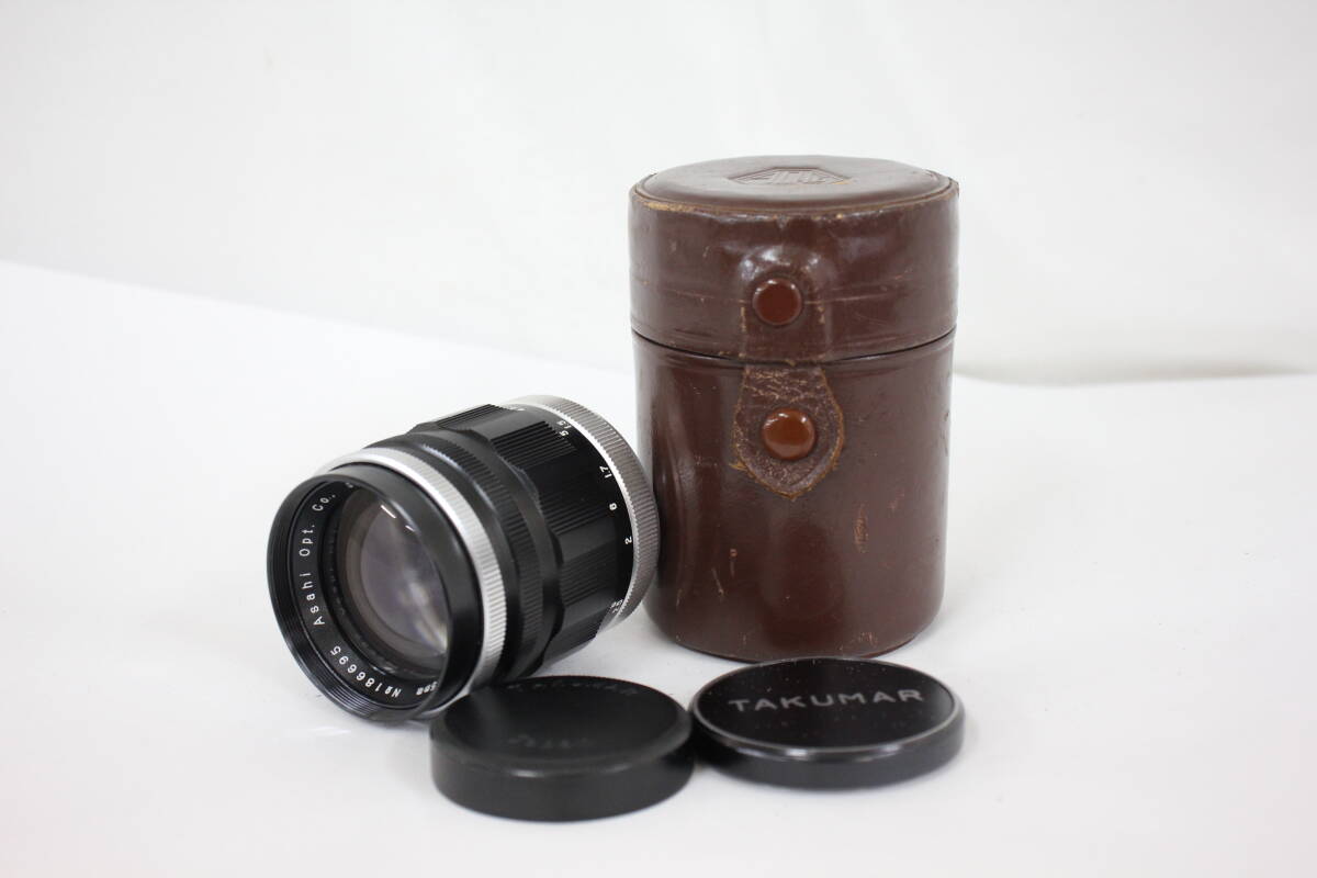 【返品保証】 ペンタックス Pentax Takumar 105mm F2.8 M42マウント ケース 前後キャップ付き レンズ M6834