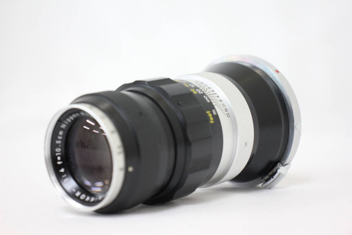 【訳あり品】 ニコン Nikon Nikkor-T 10.5cm F4 Sマウントレンズ M6854