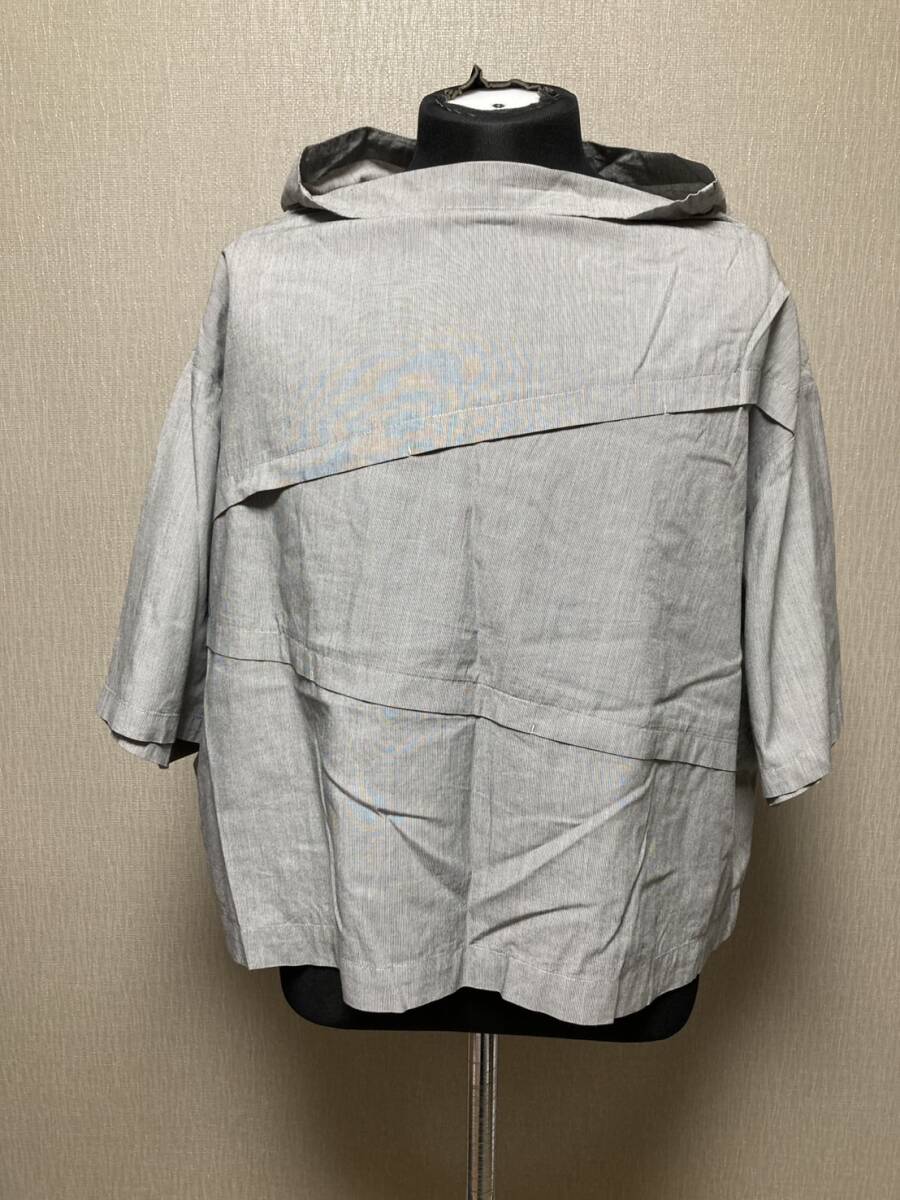 sensounico センソユニコ MOYURU もゆる トップス カットソー 古着 レディース ４０ 綿100 五分袖 夏 グレー ゆったりめ MO-6-57