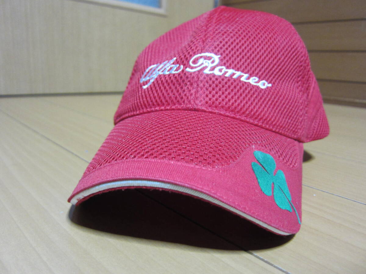 絶版 新品 未使用 Alfa Romeo 純正品 メッシュキャップ 帽子 赤 ベースボールキャップ アルファロメオ 正規ディーラー品 激レア