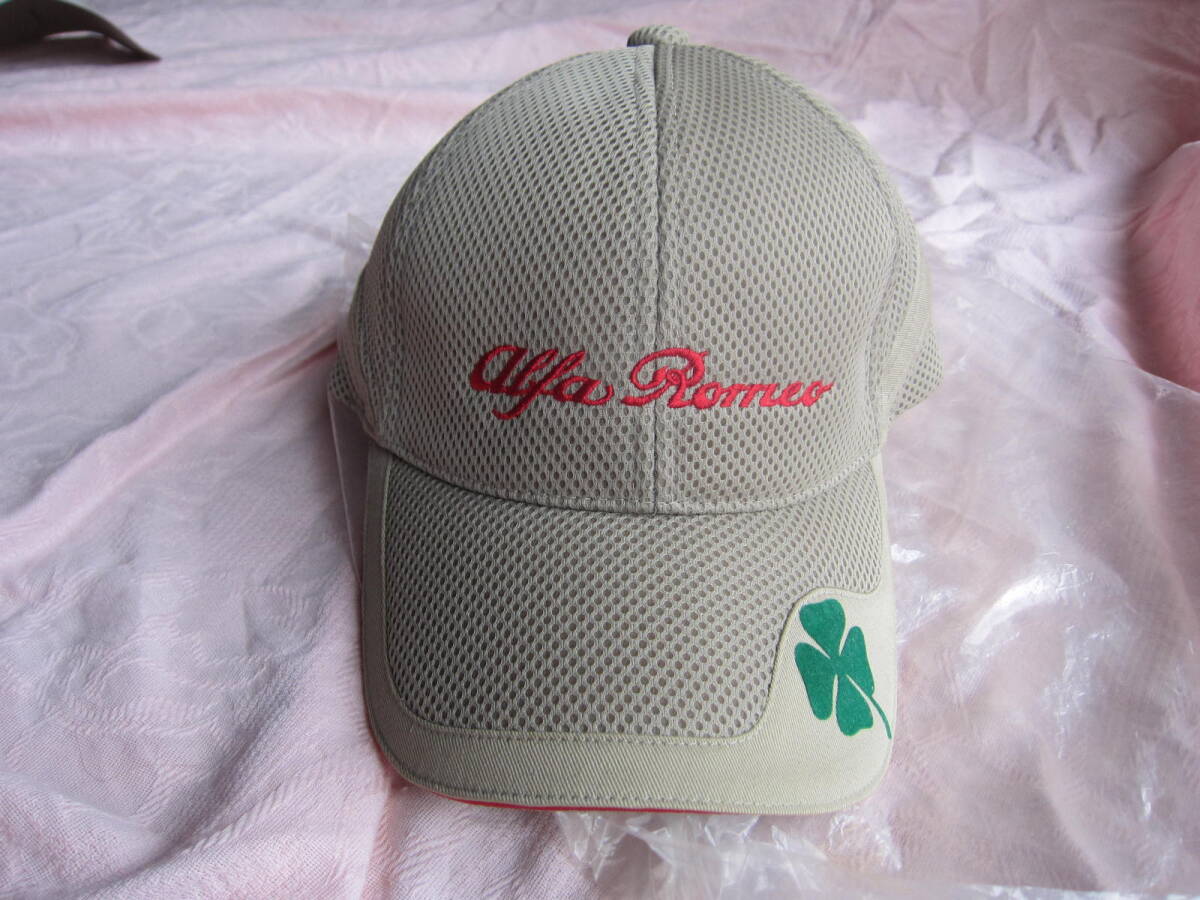 絶版 新品 未使用 Alfa Romeo 純正品 メッシュキャップ 帽子 グレー ベースボールキャップ アルファロメオ 正規ディーラー品 激レア