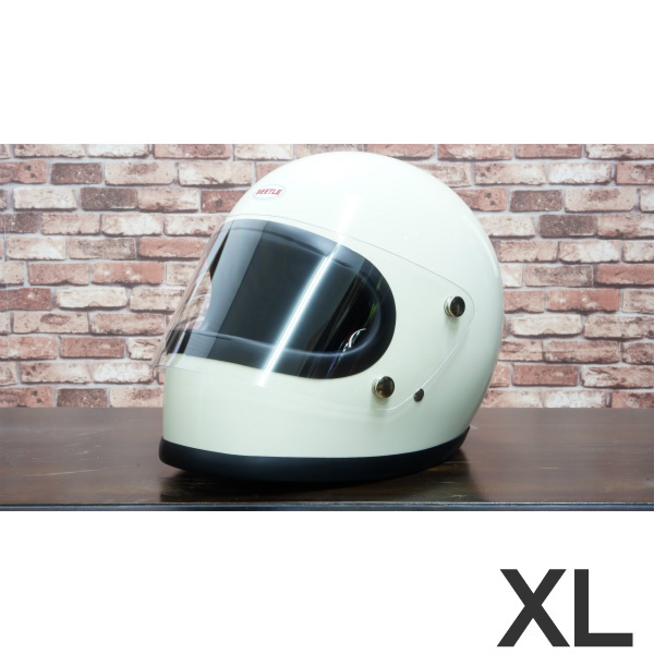 OCEAN BEETLE「STR」アイボリー　サイズ：XL　（装飾用 オーシャンビートル ビンテージ フルフェイス