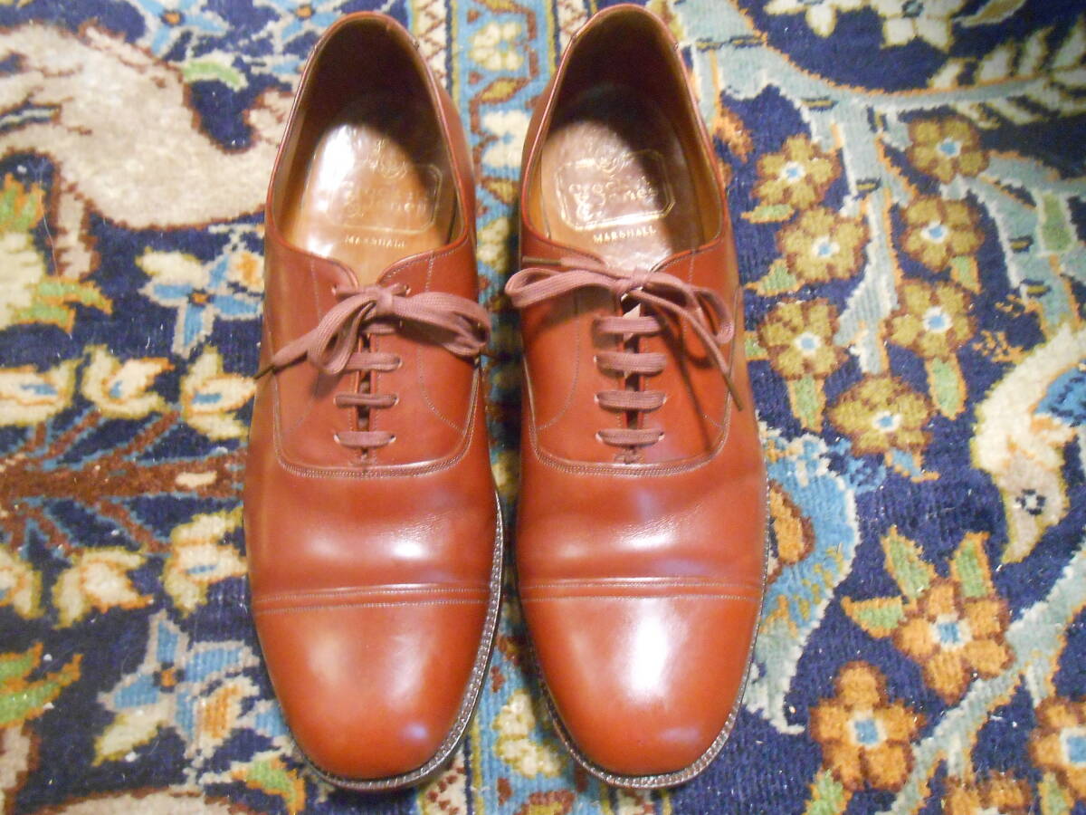 美品　レア品　入手困難　ビンテージ（60年代位） 英国老舗 CROCKETT&JONES（1879年創業） 万能のストレートチップ　UK9 FF　約27cm