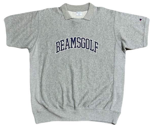 保管品 BEAMS GOLF 別注 ビームス ゴルフ Champion チャンピオン REVERSE WEAVE リバースウィーブ 半袖 スウェット シャツ ポロシャツ