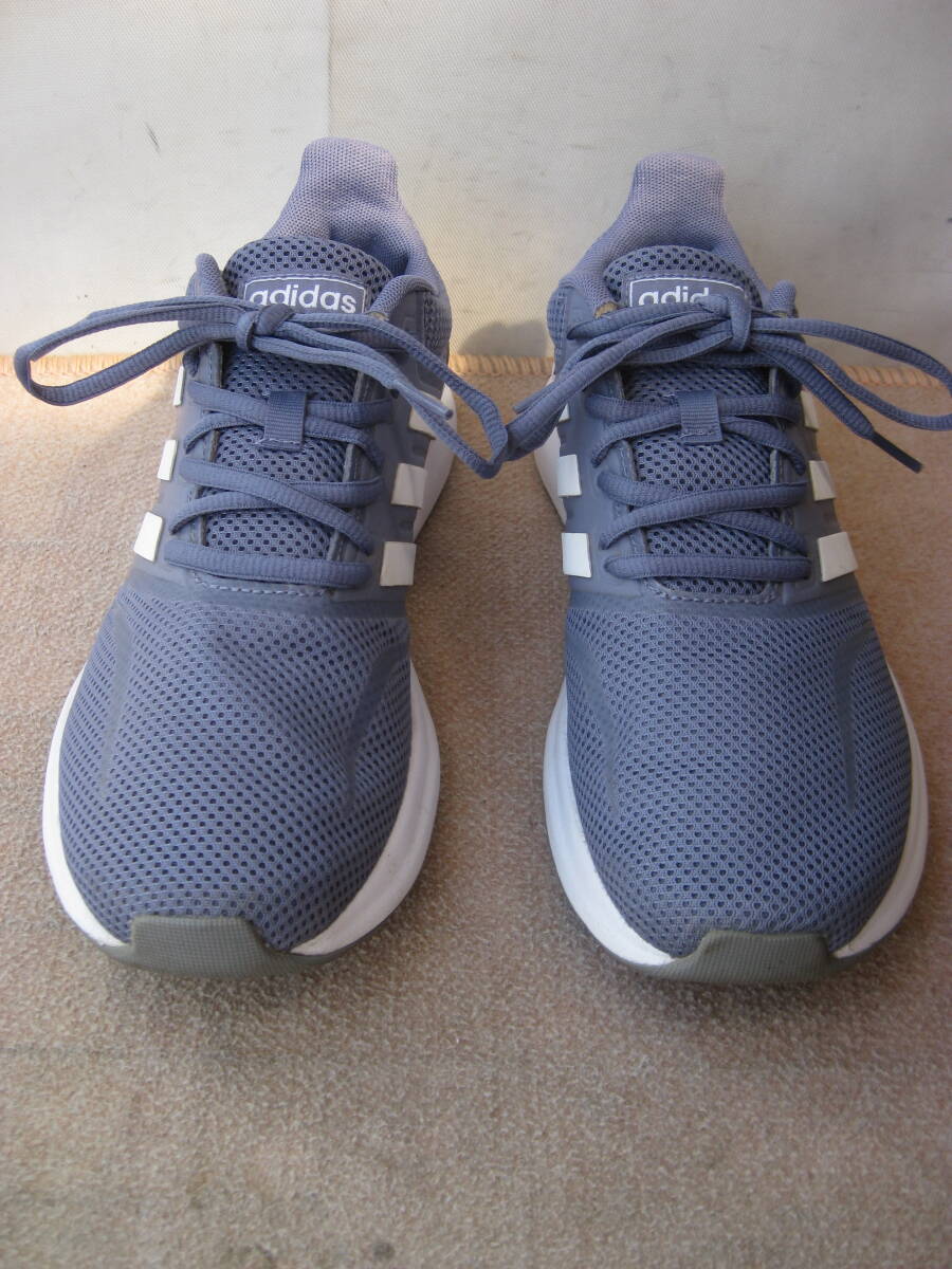 ★adidas 　ランニングシューズ 　F36217　　ブルーグレー色　　２４.5cm 　　美品