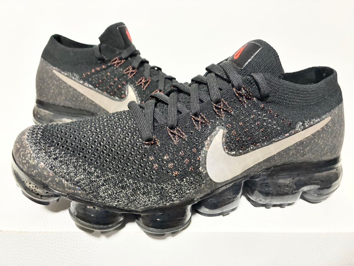 2017 美中古箱付 NIKE LAB WMNS AIR VAPORMAX FLYKNIT BLACK MAX ナイキ エア ヴェイパーマックス ブラック マックス 25cm US8 899472-010