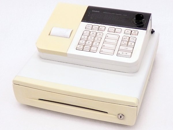 ■○ CASIO/カシオ 110ER 電子レジスター レジを電卓として使用することができます 通電のみ確認