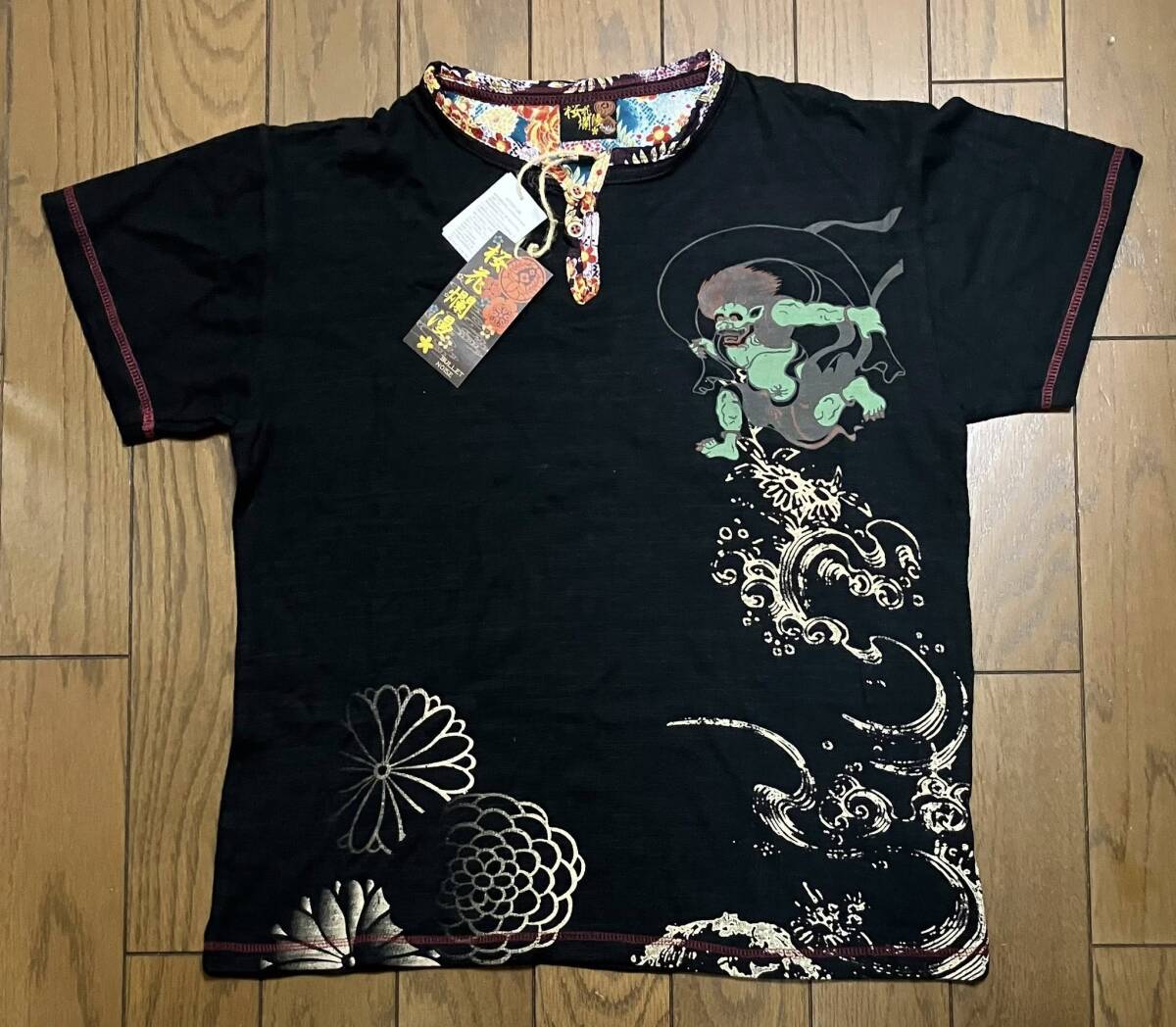 新品未使用　桜花爛漫　風神雷神　Tシャツ（メンズMサイズ）