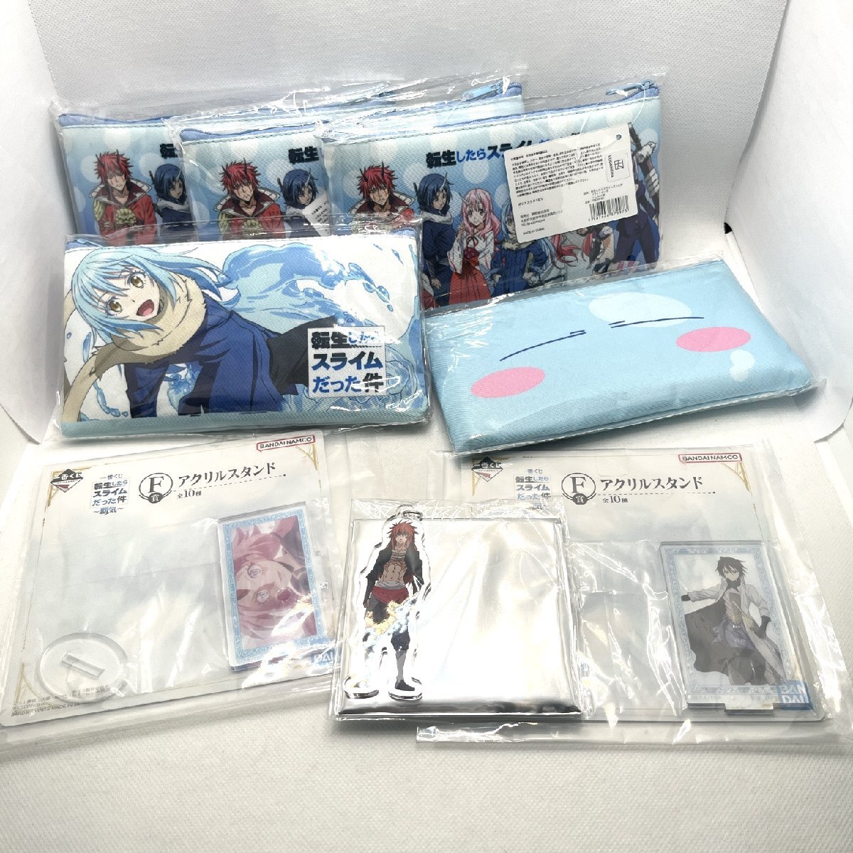 転スラ フラットポーチ×5/アクスタ×2/アクリルキーホルダー まとめ 転生したらスライムだった件 一番くじ～覇気～ ヒナタ【道楽札幌】