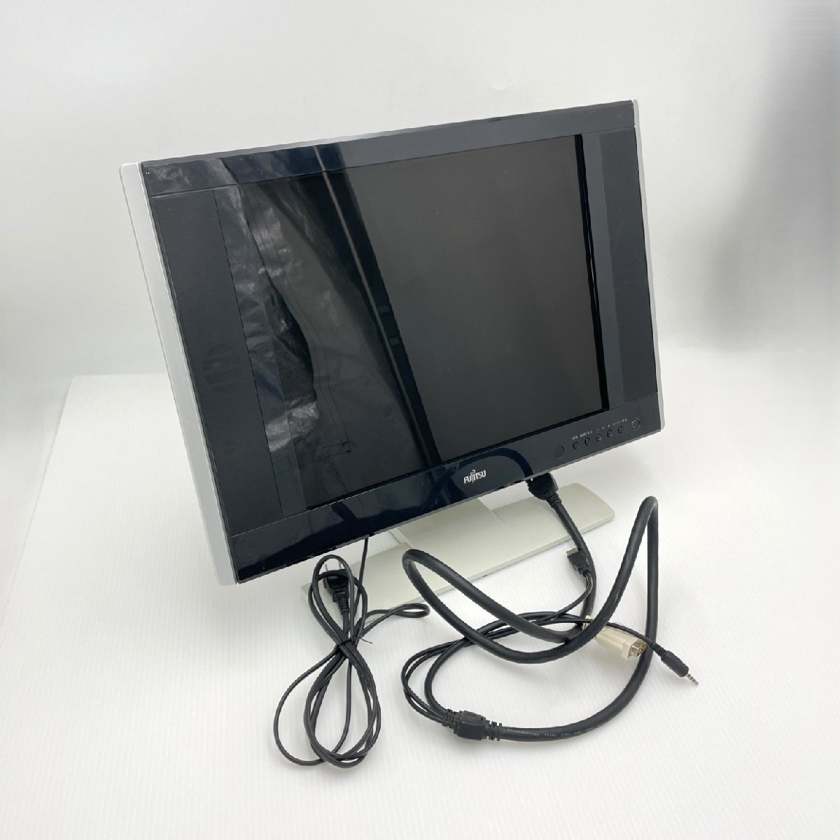 富士通 FUJITSU PC用スピーカー付ディスプレイ モニター 17型 VL-17HS1 電源ケーブル付 2004～2005年【道楽札幌】