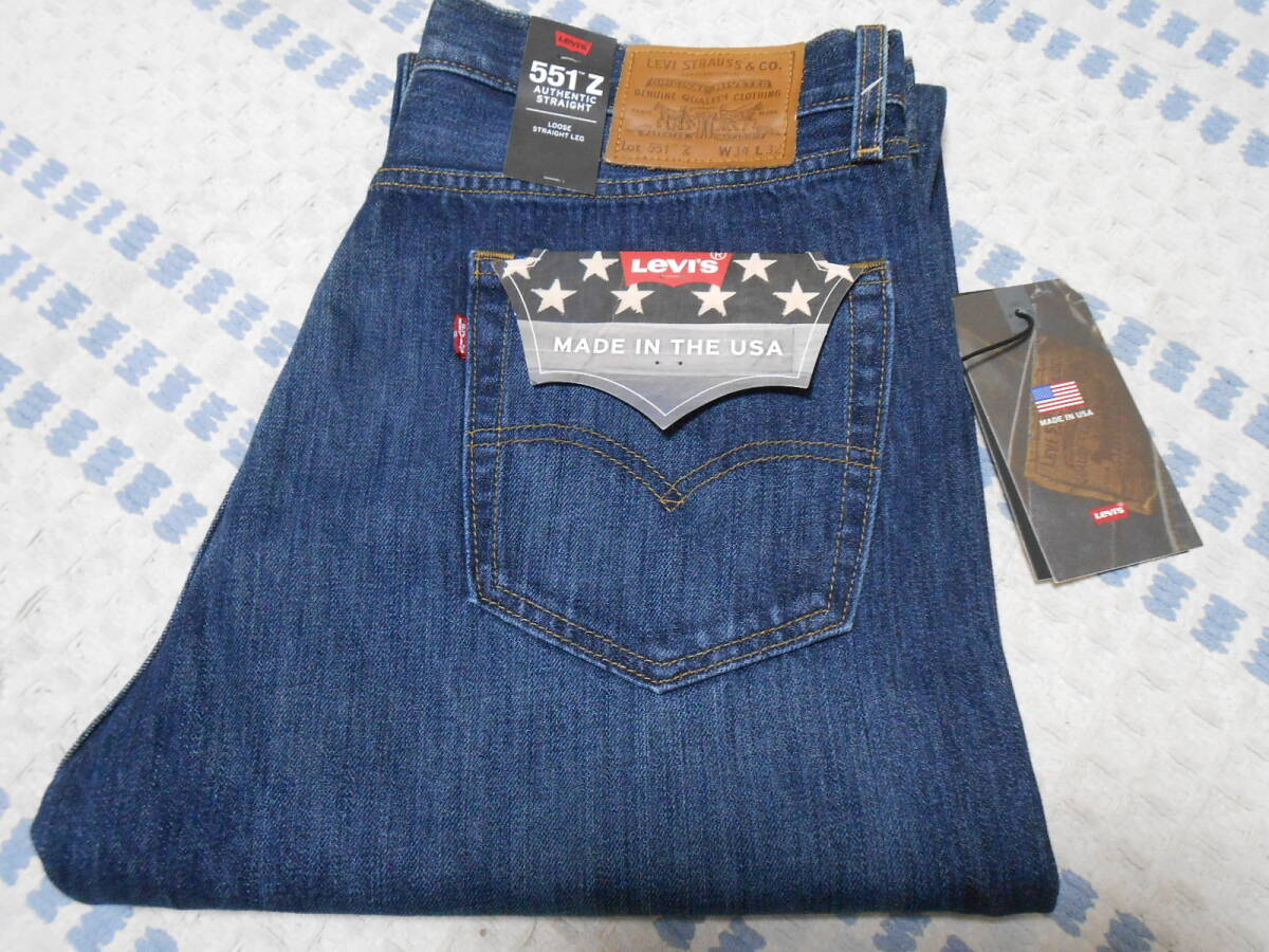 新品！米国製！リーバイス　プレミアム551Z　ビックE　W34・L32　色落ち加工　A11830001　501XX　505　LEVIS PREMIUM