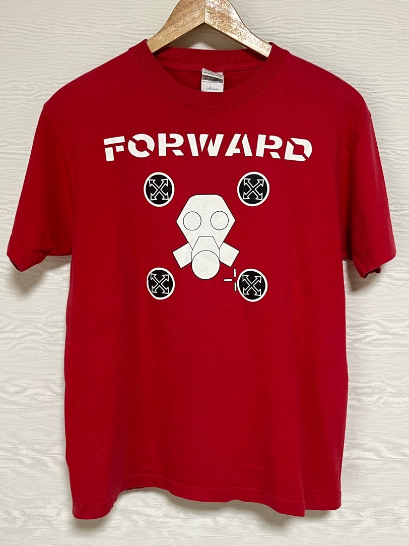FORWARD Tシャツ Medium 古着 赤 レッド フォーワード ハードコア ジャパコア