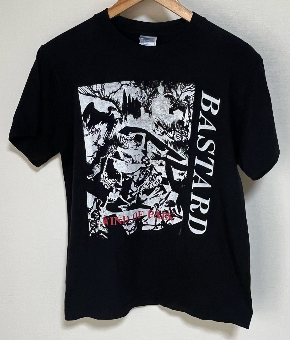 BASTARD WIND OF PAIN プリントTシャツ S 古着 黒 ブラック Tシャツ ジャパコア ハードコア