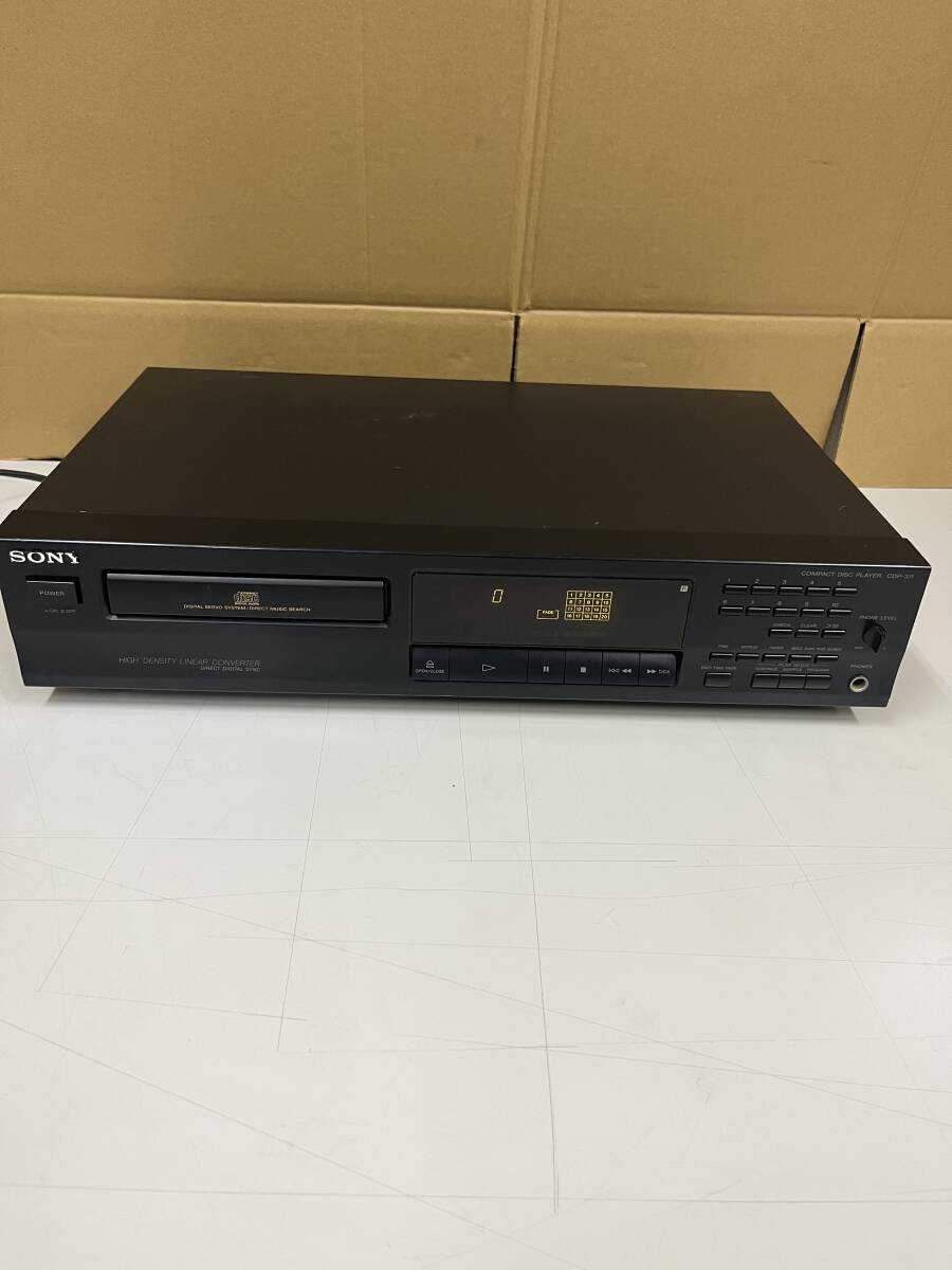 SONY ソニー CDP-311 CDプレーヤー コンパクトディスクプレーヤー CDデッキ 通電確認のみ ZP6235