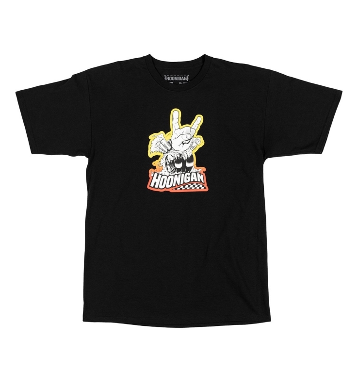 【送料無料】 フー二ガン ケンブロック MONSTER ENERGY モンスターエナジー Tシャツ HOONIGAN T-SHIRT HORNS FOR HOONIGAN BLACK (XL)