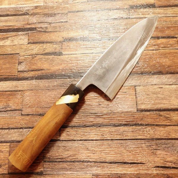 木屋 出刃包丁 研ぎ済 ハガネ 使用感少 155mm