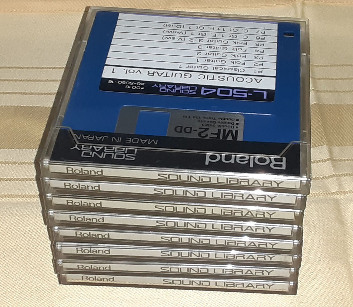 ★ROLAND S-330/S-550/S-50 other SAMPLER SOUND LIBRARY 8枚セット★OK!!★MADE in JAPAN★2
