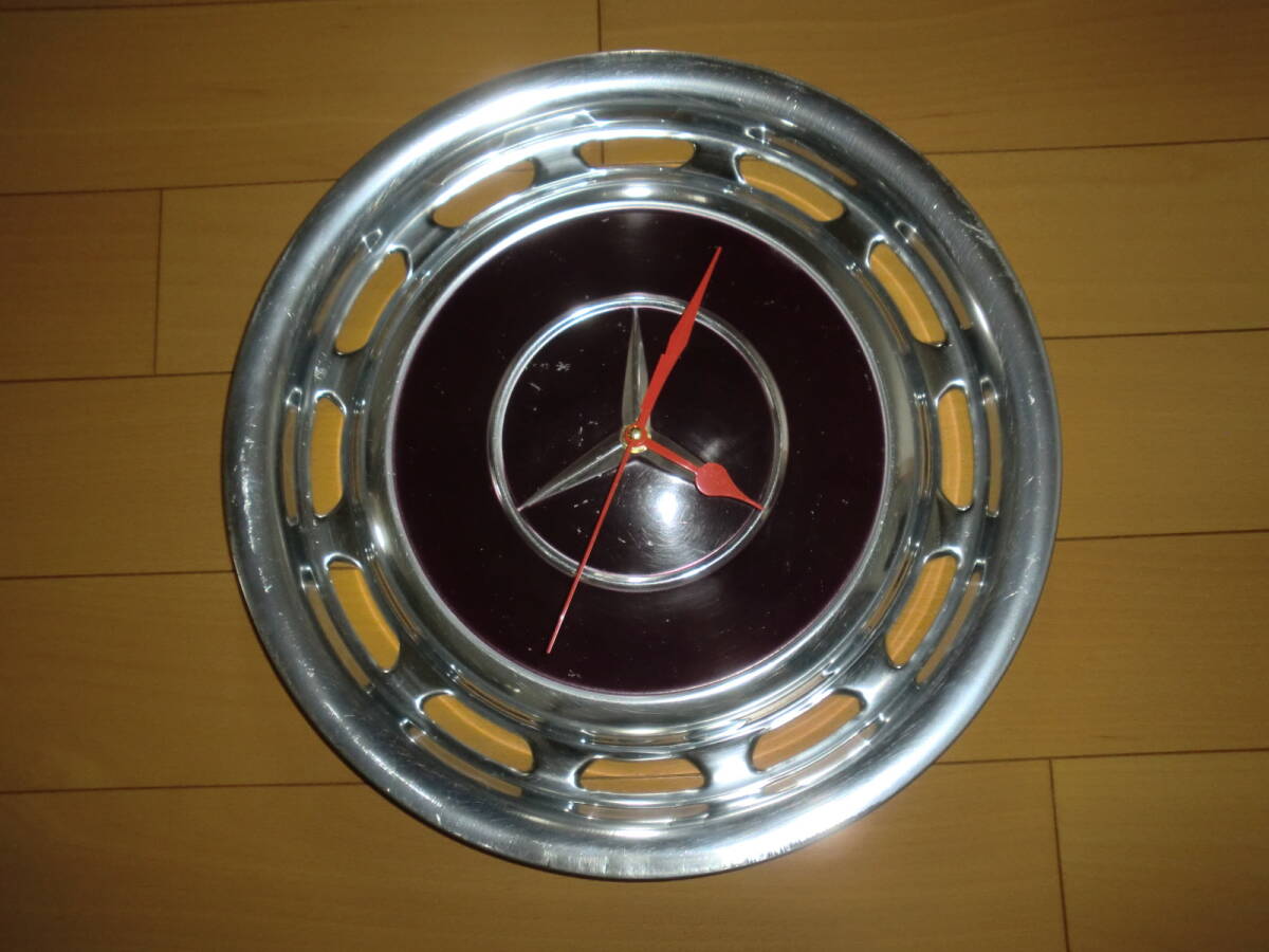 メルセデスベンツ　アンティーク時計　オリジナルホイールキャップ　　飾り、オブジェなどにも