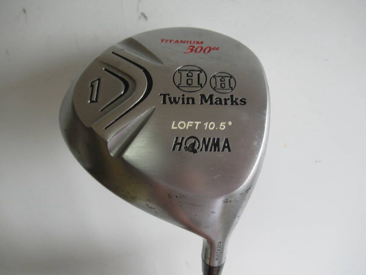 ★HONMA ホンマ Twin Marks TITANIUM 300cc ドライバー 1W 10.5° 純正カーボンシャフト S L535★レア★激安★中古★　★
