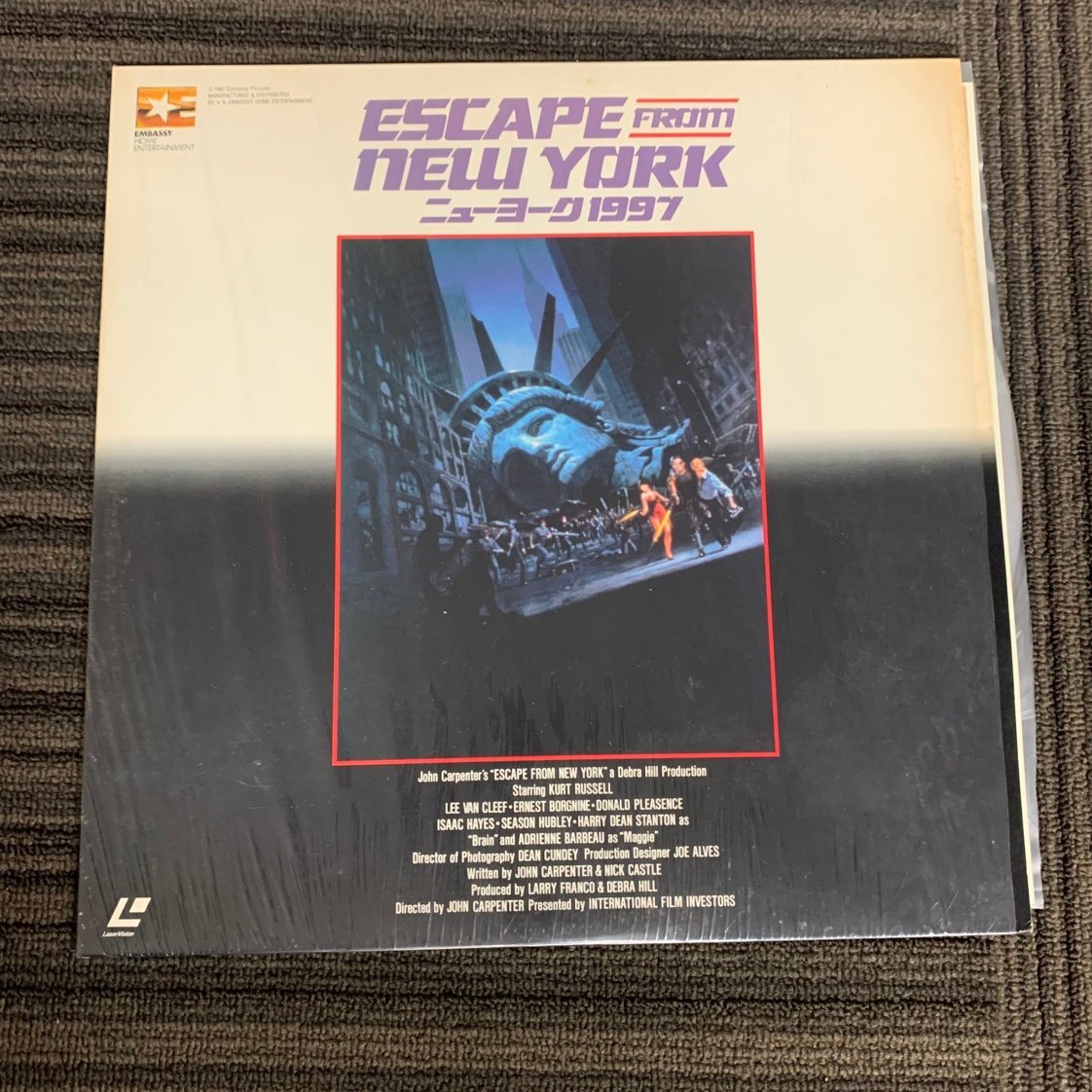 【80】ESCAPE FROM new YORK ニューヨーク1997 レーザーディスク LD ヴィンテージ品 価値の分かる方必見
