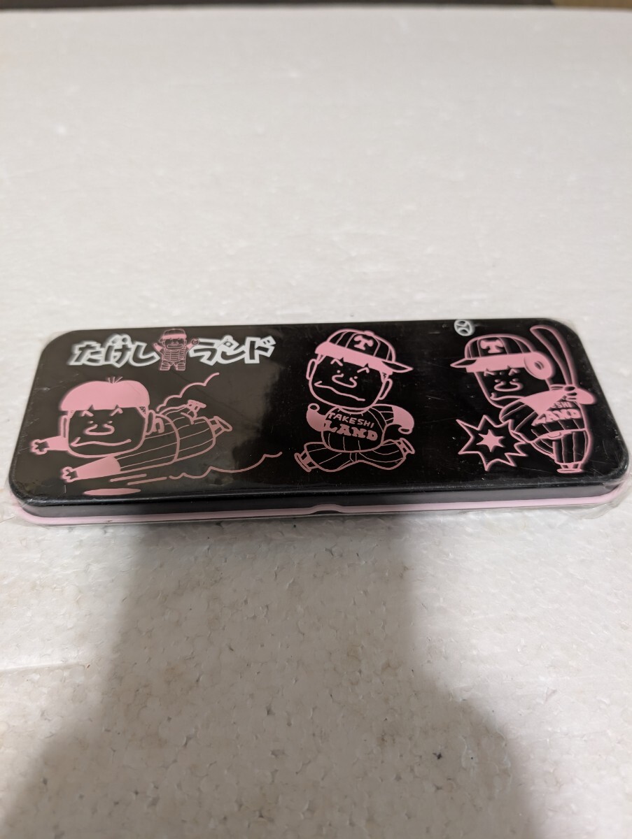 1980年代 昭和レトロ たけしランド TAKESHILAND ビートたけし ひょうきん族 北野武 ペンケース 缶ペン 筆箱 缶ペンケース