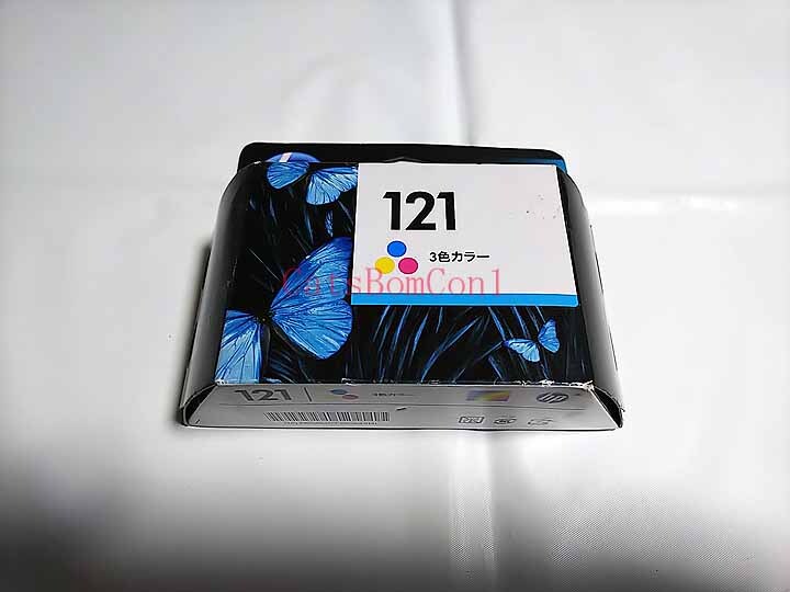 ○□純正 インク hp121 3色カラー 1個 2018期限 ヒューレットパッカード [未開封]