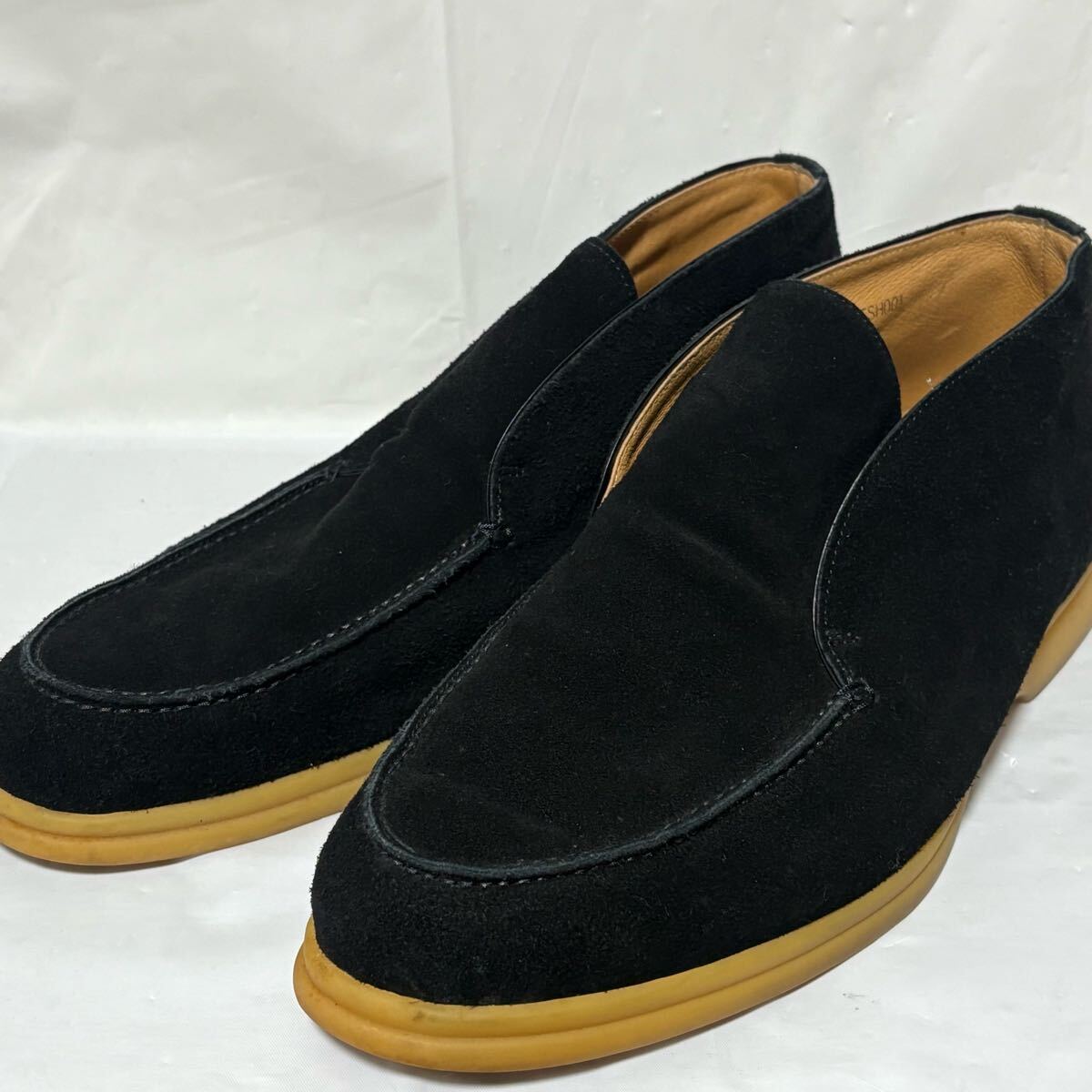 Papas パパス　ローファー　スリッポン　靴　メンズ　紳士　ブラック　XL 26.5cm