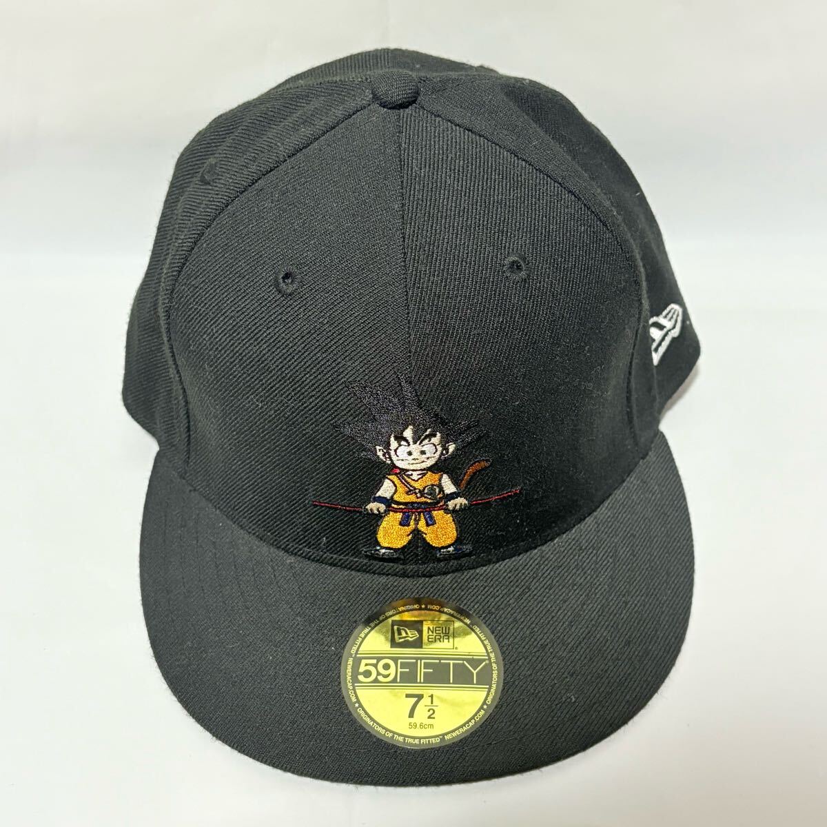 美品　NEW ERA ニューエラ×ドラゴンボール キャップ 7 1/2 59.6cmブラック孫悟空　希少　レア