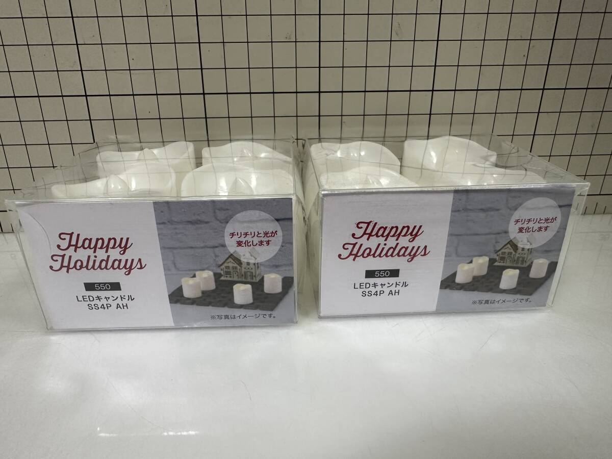 ＬＥＤキャンドル　SS4P　AH　ミニキャンドル　ろうそく　ロウソク　蝋燭　ライト　インテリア　セット　ボタン電池　付属　
