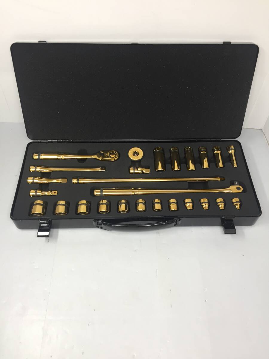 TY-508 未使用 KTC nepros iPゴールド ソケットレンチ ツールセット 26点組 限定品 ケース付き 生産終了品 NTB3X26AZGL 京都機械工具 