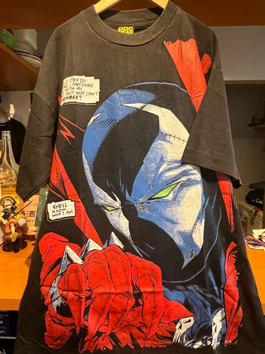 SPAWN スポーン 両面プリント USAコミック アメコミTシャツ 手刷り fear of got geeks rule Dbruze akira 攻殻機動隊