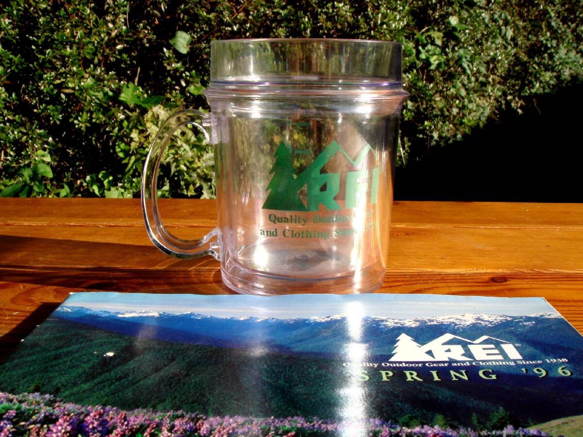 入手困難★デッドストック【Thermo Serv】お宝★REI Insulated Clear Mug/アールイーアイマグ★稀少Made in U.S.A.♪