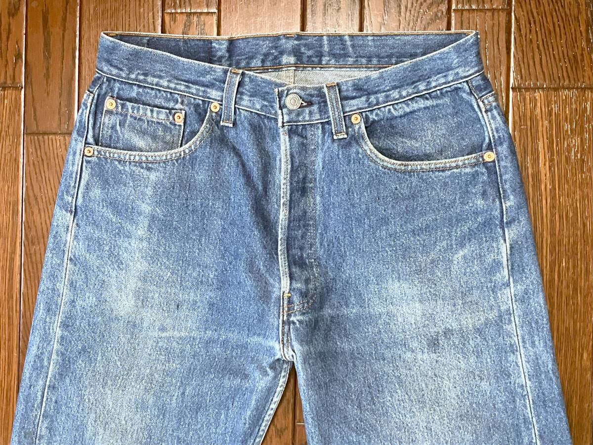 90s ビンテージ USA製 リーバイス Ｌｅｖｉ’ｓ 501 w33 ブルー ジーンズ デニム パンツ ジーパン 90年代 アメリカ製 米国製