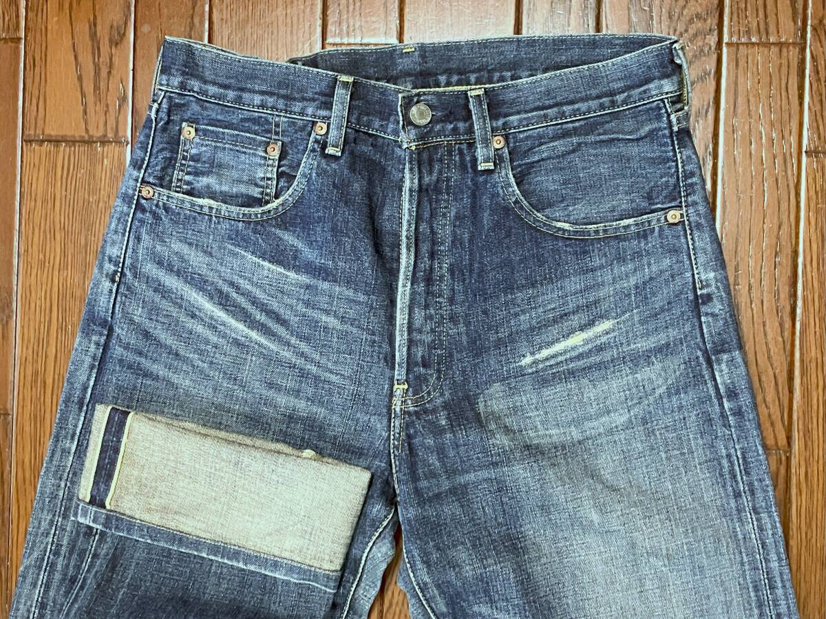 リーバイス LEVI'S 503B-XX ビンテージ レプリカ ジーンズ ひげ落ち 縦落ち ハチノス ジャーキーパッチ BIGE 赤耳 デニム ジーパン