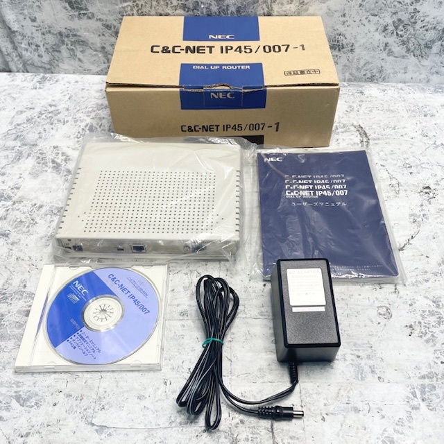 5920//NEC ダイアルアップルータ C&C-NET IP45/007-1 セット 通電確認済み 
