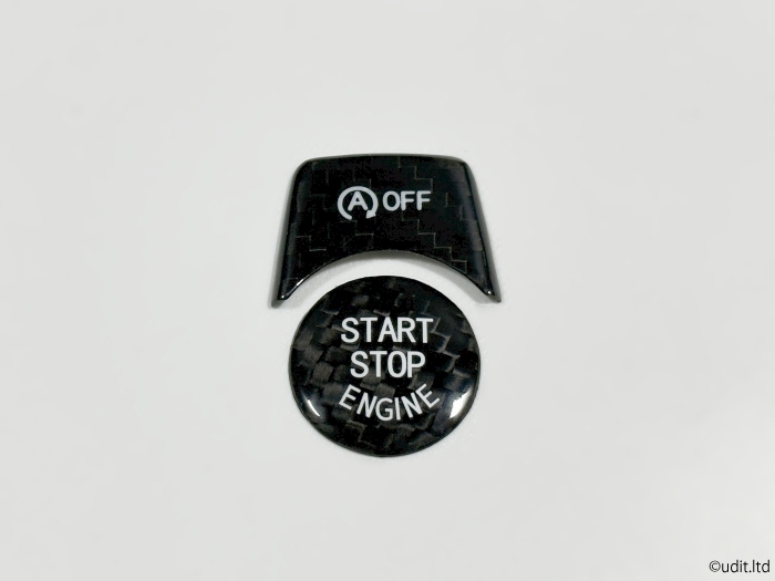 BMW F30対応 カーボン スタートスイッチパネル 内装パーツ カバー F31F34F80F32F36F82F83 イグニッション トリム