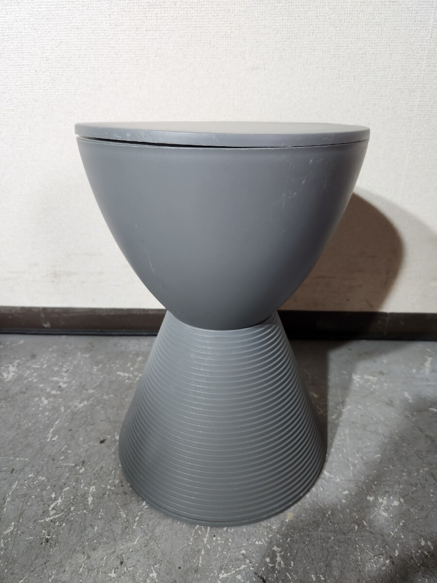 【Kartell カルテル 】 スツール サイドテーブル プリンスアハ モダン インテリア (グレー)① W300