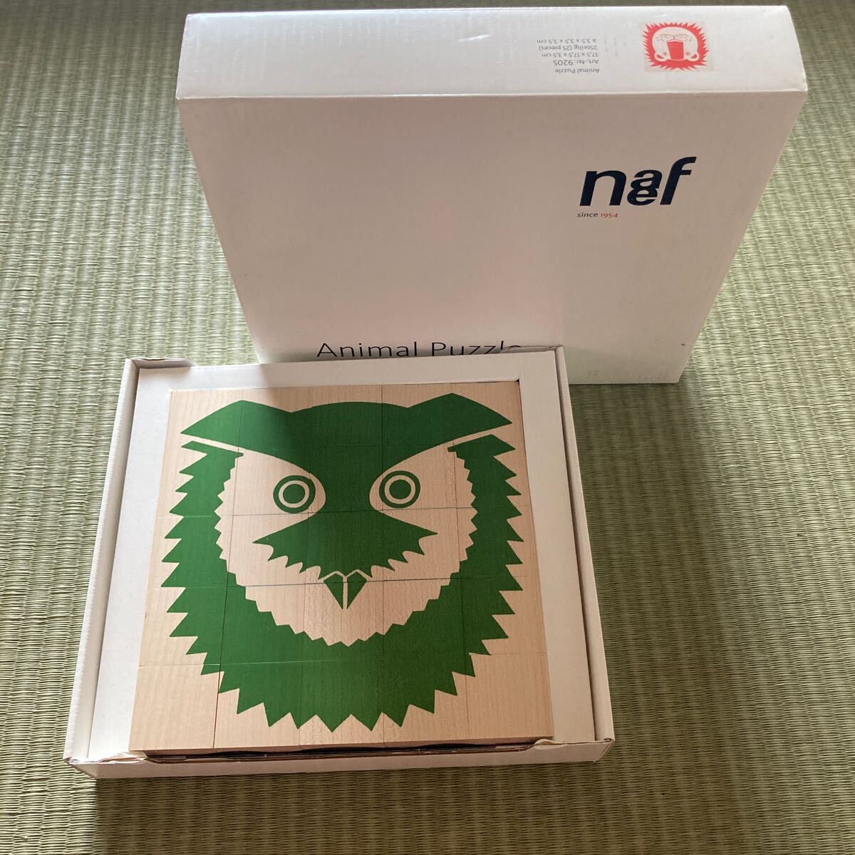 未使用 naef ネフ社 アニマルパズル ブロック 知育玩具 木におもちゃ 無垢材 アニマルブロックパズル