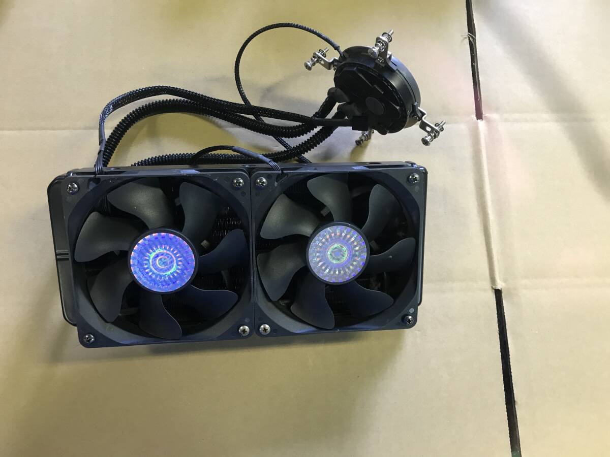 23★中古品 動作確認済 COOLER MASTER 240mm 水冷CPUクーラー★