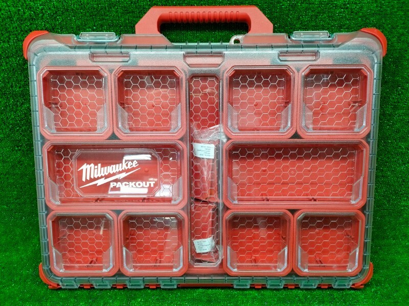 ◎Milwaukee(ミルウォーキー)/PACKOUT ロープロファイルオーガナイザーMサイズ 品番:48-22-8431 約42x51x6 比較的美品で